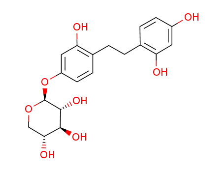 Molecular Structure of 1009814-01-0 (2,2',4'-trihydroxy-4-β-D-xylopyranosyloxybibenzyl)