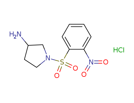 1-((2-Nitrophenyl)sulfonyl)pyrrolidin-3-amine hydrochloride