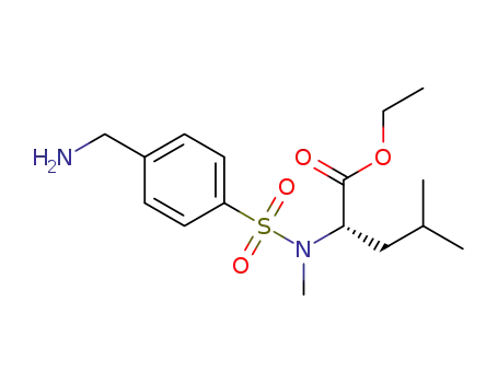 L-Leucine, N-[[4-(aminomethyl)phenyl]sulfonyl]-N-methyl-, ethyl ester