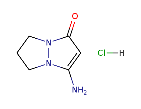 1H,5H-Pyrazolo[1,2-a]pyrazol-1-one, 3-amino-6,7-dihydro-, hydrochloride (1:1)