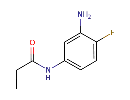 Molecular Structure of 866023-55-4 (Propanamide,  N-(3-amino-4-fluorophenyl)-)