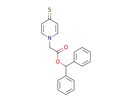 Molecular Structure of 101234-68-8 (1-(diphenylmethoxycarbonylmethyl)-4-thiopyridone)