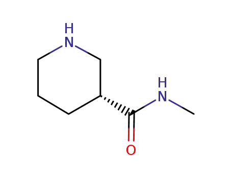 Molecular Structure of 1124199-15-0 ((3R)-N-Methyl-3-piperidinecarboxamide HCl)