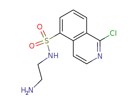 Molecular Structure of 105628-12-4 (5-Isoquinolinesulfonamide, N-(2-aminoethyl)-1-chloro-)