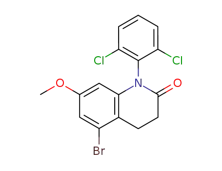 5-bromo-1-(2,6-dichlorophenyl)-3,4-dihydro-7-methoxy-2(1H)-quinolinone