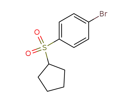 Molecular Structure of 173387-45-6 (1-Bromo-4-(cyclopentanesulfonyl)benzene)