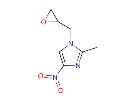 Molecular Structure of 16773-51-6 (2-methyl-4-nitro-1-(oxiran-2-ylmethyl)-1H-imidazole)