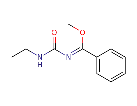 Molecular Structure of 118543-74-1 (Benzenecarboximidic acid, N-[(ethylamino)carbonyl]-, methyl ester)