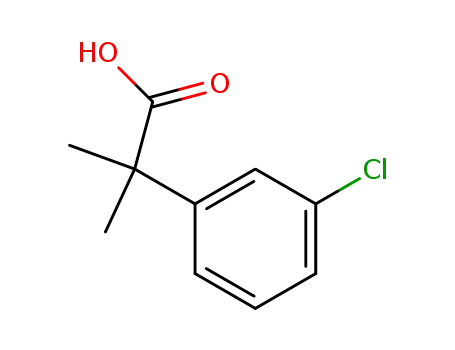 Molecular Structure of 64798-35-2 (2-(3-Chlorophenyl)-2-methylpropanoic acid)