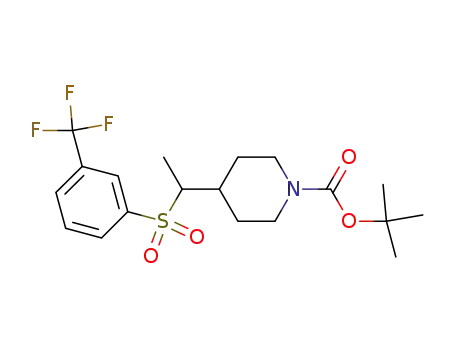 tert-butyl 4-(1-{[3-(trifluoromethyl)phenyl]sulfonyl}ethyl)piperidine-1-carboxylate