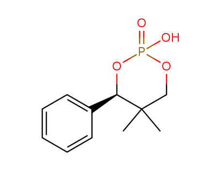 Molecular Structure of 98674-80-7 ((2R,4R)-5,5-DIMETHYL-2-HYDROXY-4-PHENYL-1,3,2-DIOXAPHOSPHORINAN 2-OXIDE)