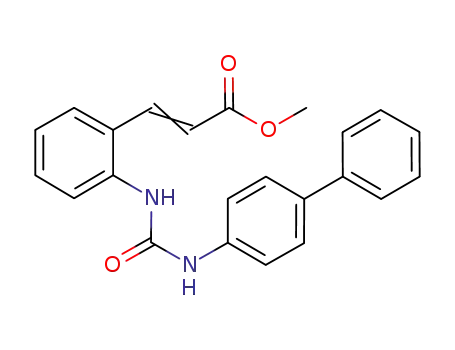methyl 3-[2-(3-(4-biphenyl)ureido)phenyl]acrylate