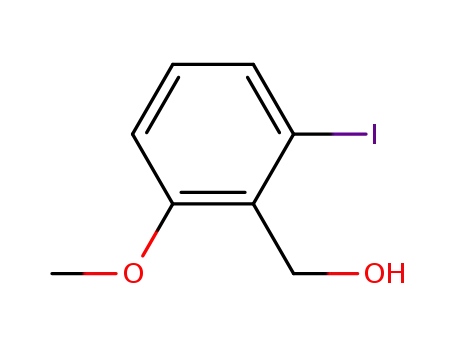 Molecular Structure of 877265-22-0 (2-iodo-6-methoxyBenzenemethanol)