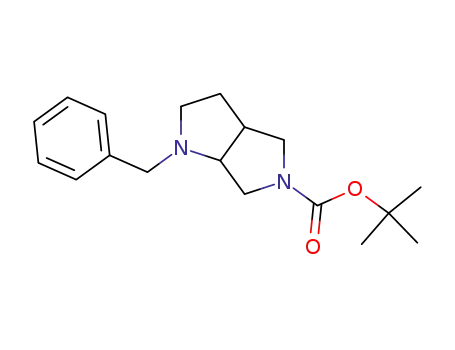 Molecular Structure of 132414-80-3 (TERT-BUTYL 1-BENZYLHEXAHYDROPYRROLO[3,4-B]PYRROLE-5(1H)-CARBOXYLATE)