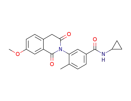 N-cyclopropyl-3-(7-methoxy-1,3-dioxo-3,4-dihydro-1H-isoquinolin-2-yl)-4-methylbenzamide