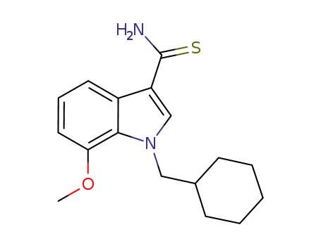 1-(cyclohexyl)methyl-7-methoxy-1H-indole-3-carbothioic acid amide