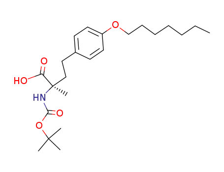 (R)-2-tert-butoxycarbonylamino-4-(4-heptyloxy-phenyl)-2-methyl-butyric acid