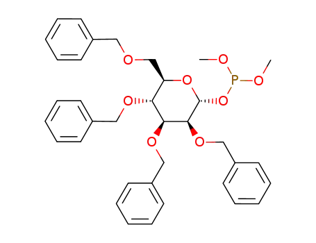 2,3,4,6-tetra-O-benzyl-α-D-mannopyranosyl dimethyl phosphite