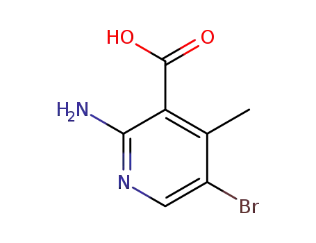 Molecular Structure of 782393-76-4 (2-AMINO-5-BROMO-4-METHYLNICOTINIC ACID,)