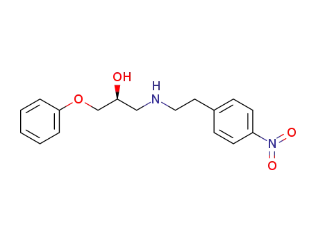Molecular Structure of 202740-27-0 ((S)-1-{[2-(4-nitrophenyl)ethyl]amino}-3-phenoxypropan-2-ol)