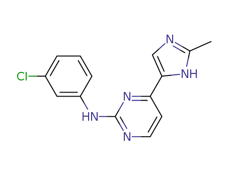 2-Pyrimidinamine, N-(3-chlorophenyl)-4-(2-methyl-1H-imidazol-4-yl)-