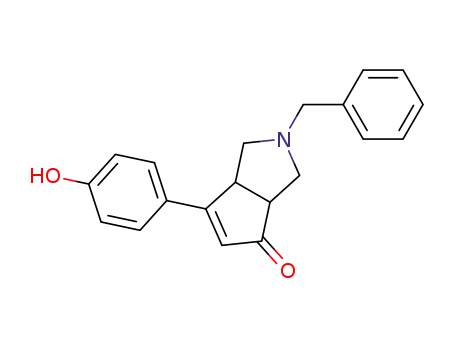 2-benzyl-6-(4-hydroxy-phenyl)-2,3,3a,6a-tetrahydro-1H-cyclopenta[c]pyrrol-4-one