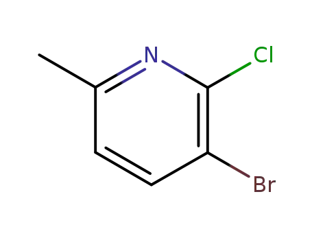 Molecular Structure of 185017-72-5 (3-BROMO-2-CHLORO-6-PICOLINE)
