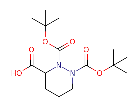 Molecular Structure of 1219380-72-9 (N,N'-di-tert-butoxycarbonylpiperazic acid)
