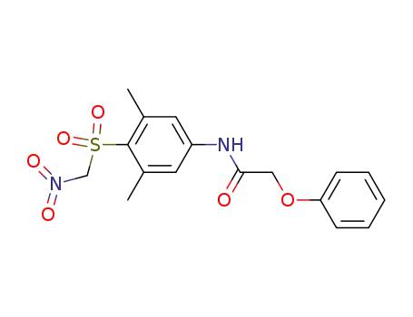 Molecular Structure of 140478-31-5 (Acetamide, N-[3,5-dimethyl-4-[(nitromethyl)sulfonyl]phenyl]-2-phenoxy-)