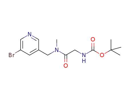 tert-butyl (2-{[(5-bromopyridin-3-yl)methyl](methyl)amino}-2-oxoethyl)carbamate