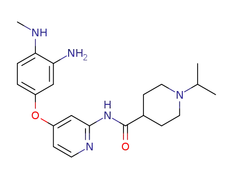 4-Piperidinecarboxamide,
N-[4-[4-(methylamino)-3-(1-methylethyl)phenoxy]-2-pyridinyl]-1-(1-methyl
ethyl)-