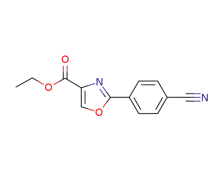 2-(4-cyano-phenyl)-oxazole-4-carboxylic acid ethyl ester