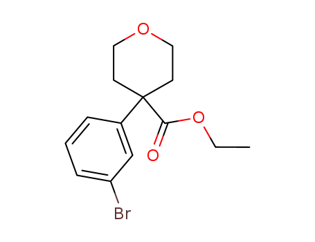 Ethyl 4-(3-bromophenyl)-3,4,5,6-tetrahydro-2H-pyran-4-carboxylate