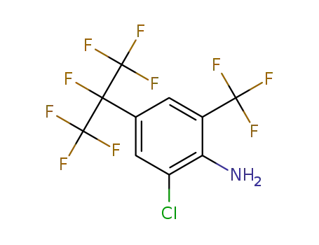 2-chloro-4-(1,1,1,2,3,3,3-heptafluoropropan-2-yl)-6-(trifluoromethyl)aniline