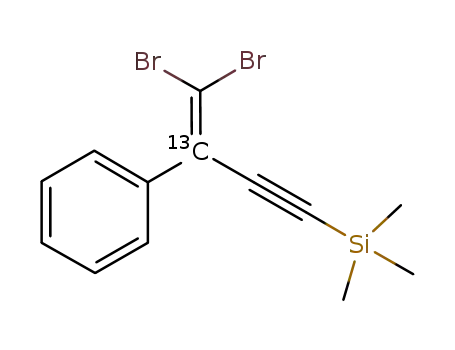 ([3-<sup>(13)</sup>C]-4,4-dibromo-3-phenylbut-3-en-1-yn-1-yl)trimethylsilane