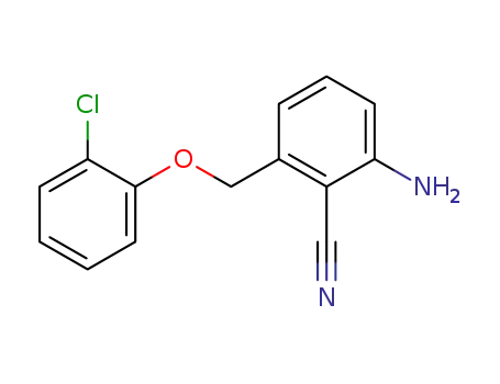 Benzonitrile, 2-amino-6-[(2-chlorophenoxy)methyl]-