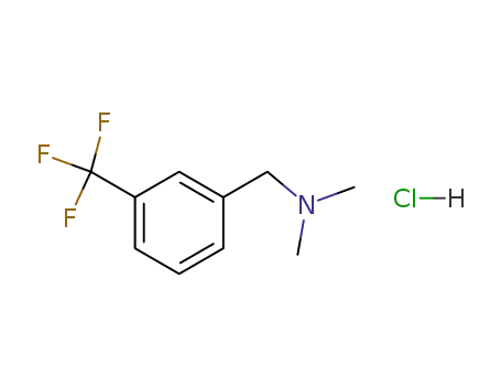 Molecular Structure of 90754-94-2 (Benzenemethanamine, N,N-dimethyl-3-(trifluoromethyl)-, hydrochloride)