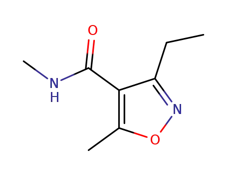Molecular Structure of 62613-74-5 (4-Isoxazolecarboxamide, 3-ethyl-N,5-dimethyl-)