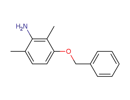 Molecular Structure of 70261-50-6 (2,6-diMethyl-3-(phenylMethoxy)-benzenaMine)