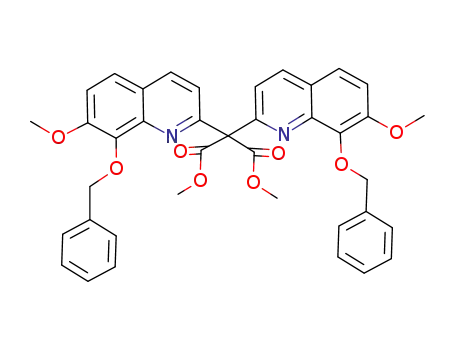 Propanedioic acid, 2,2-bis[7-methoxy-8-(phenylmethoxy)-2-quinolinyl]-,
1,3-dimethyl ester