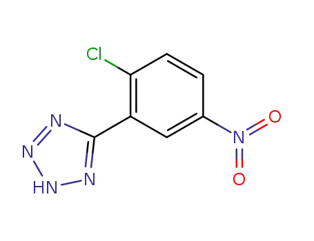 Molecular Structure of 355809-46-0 (5-(2-chloro-5-nitrophenyl)-2H-Tetrazole)