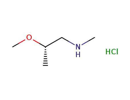 Molecular Structure of 1185304-30-6 ((2-METHOXY-PROPYL)-METHYL-AMINEHYDROCHLORIDE)