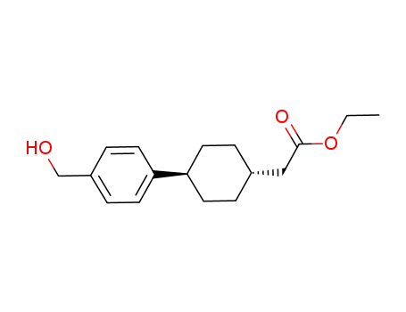 사이클로헥산아세트산, 4-[4-(하이드록시메틸)페닐]-, 에틸 에스테르, 트랜스-