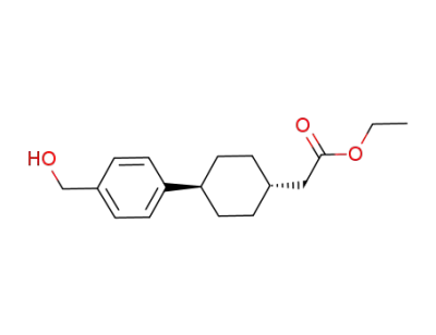 사이클로헥산아세트산, 4-[4-(하이드록시메틸)페닐]-, 에틸 에스테르, 트랜스-