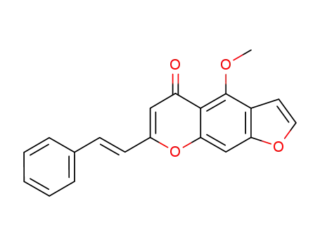 5H-Furo[3,2-g][1]benzopyran-5-one, 4-methoxy-7-(2-phenylethenyl)-,
(E)-