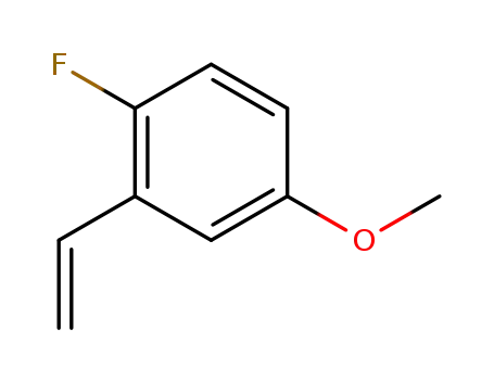 Molecular Structure of 196519-60-5 (Benzene, 2-ethenyl-1-fluoro-4-methoxy- (9CI))