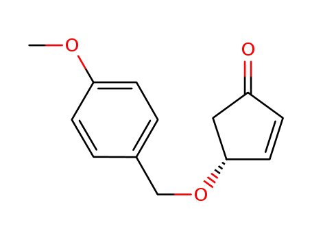 Molecular Structure of 1061330-08-2 ((R)-4-(4-methoxyphenylmethoxy)cyclopent-2-enone)