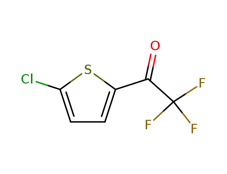 Molecular Structure of 771-83-5 (2-CHLORO-5-TRIFLUOROACETYLTHIOPHENE)