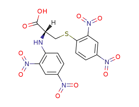 2-(2,4-Dinitroanilino)-3-(2,4-dinitrophenyl)sulfanylpropanoic acid
