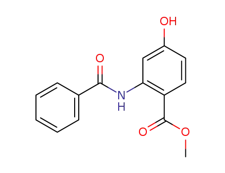 Benzoic acid, 2-(benzoylamino)-4-hydroxy-, methyl ester